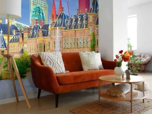 Clearance Het Binnenhof in de lente fotobehang Steden | Architectuur