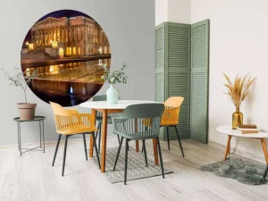 Online Het Capitool in de avond fotobehang Architectuur