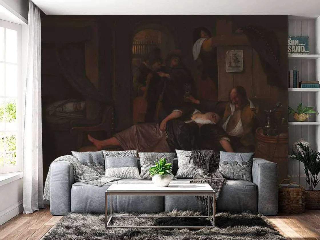 het_dronken_paar_fotobeha_2.webp Best Het dronken paar fotobehang Kunst & Design