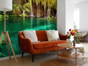 New Het Europese paradijs fotobehang Bloemen