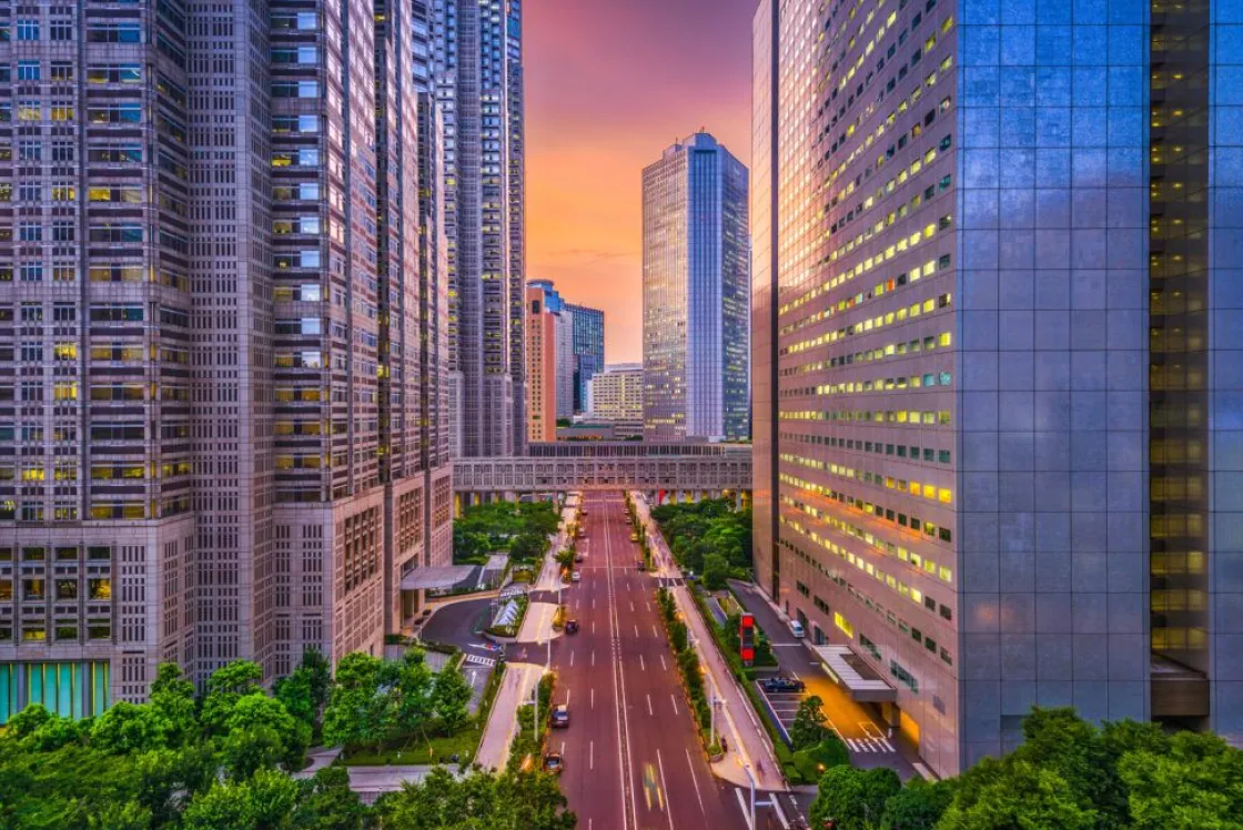 het_financieel_district_v_0.webp Hot Het financieel district van Tokyo fotobehang Architectuur