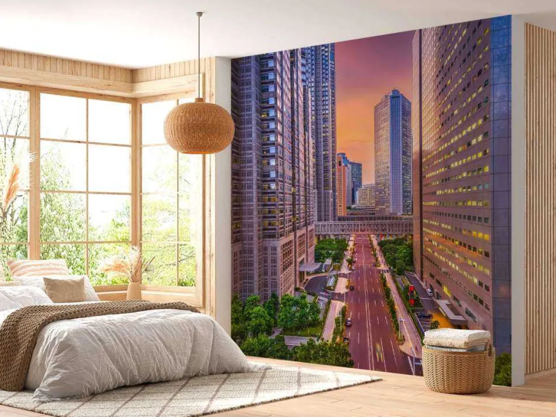 het_financieel_district_v_9.webp Hot Het financieel district van Tokyo fotobehang Architectuur