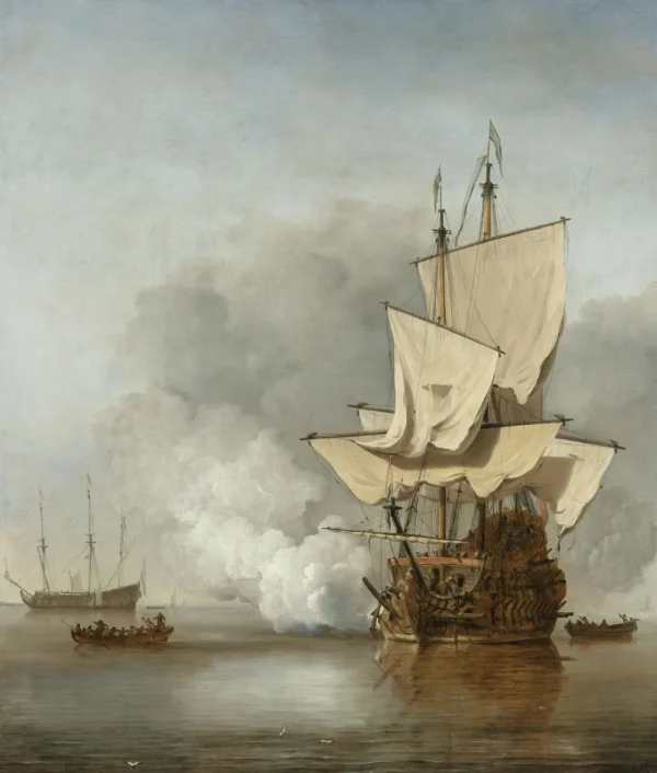 Online Het kanonschot fotobehang Transport | Kunst & Design