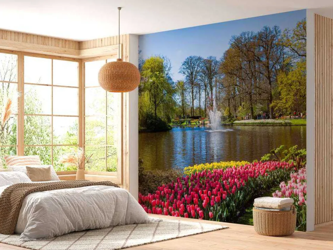 het_keukenhof_park_met_tu_9.webp Clearance Het Keukenhof park met tulpen fotobehang Steden | Architectuur