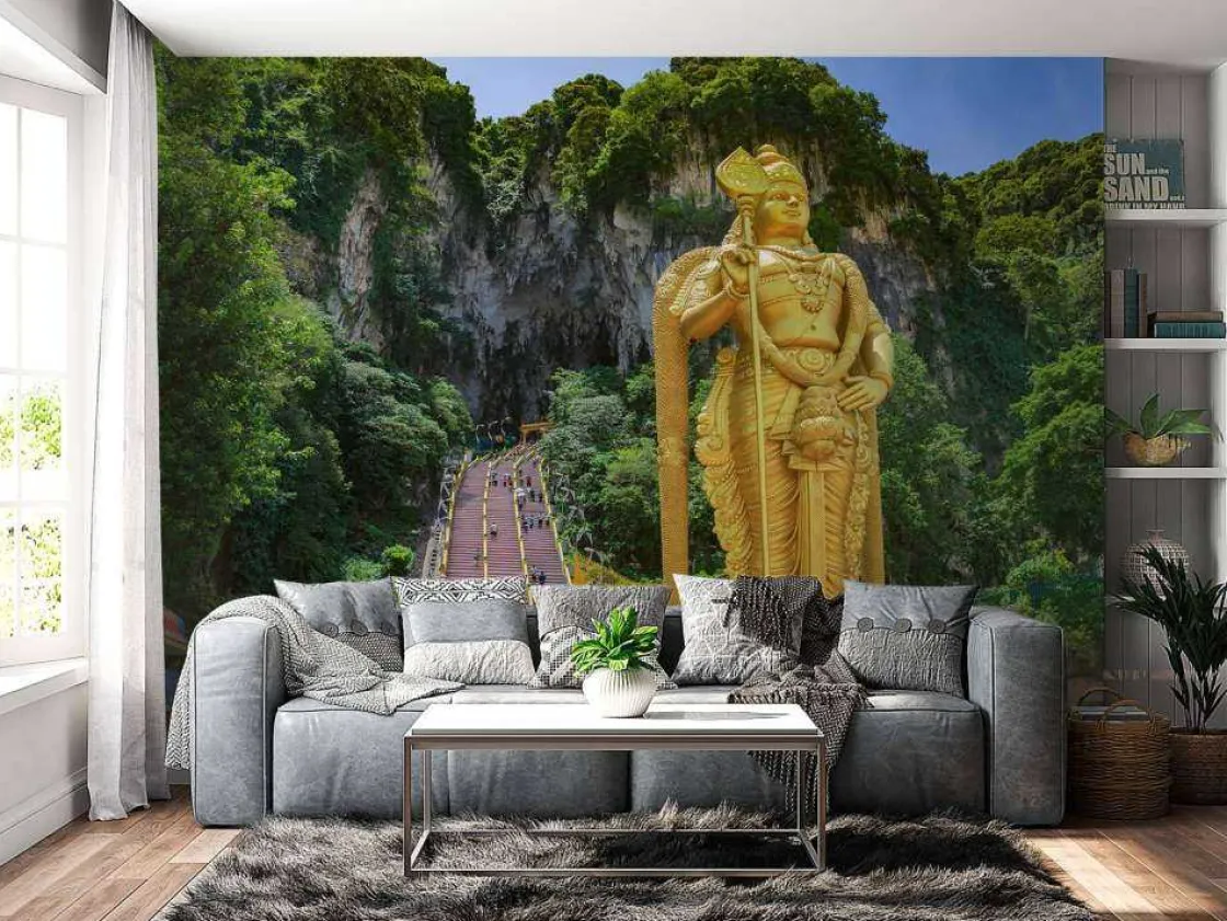het_sri_murugan_standbeel_10.webp Discount Het Sri Murugan standbeeld in Maleisië fotobehang Architectuur