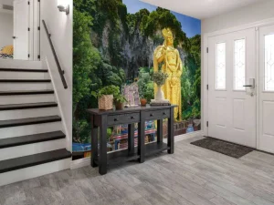 Discount Het Sri Murugan standbeeld in Maleisië fotobehang Architectuur