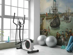 Clearance Het vertrek van een hoogwaardigheidsbekleder uit Middelburg fotobehang Kunst & Design