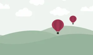 Fashion Heuvels met luchtballonnen Kinderkamer