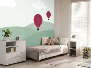 Fashion Heuvels met luchtballonnen Kinderkamer