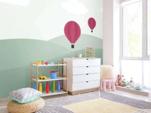Fashion Heuvels met luchtballonnen Kinderkamer