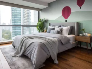 Fashion Heuvels met luchtballonnen Kinderkamer
