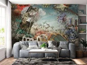Discount Hiphop en grunge graffiti creatie fotobehang Tienerkamer | Kunst & Design