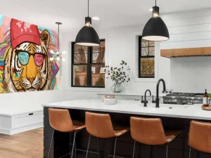 Discount Hipster tijger tekening fotobehang Tienerkamer