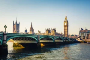 New Historisch Londen in de ochtend fotobehang Architectuur