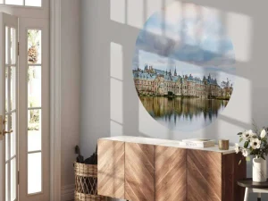 Online Hofvijver in Den Haag fotobehang Steden | Architectuur