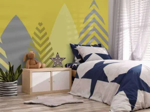 Outlet Hoge bergen, geel Kinderkamer