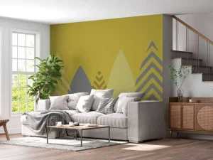 Outlet Hoge bergen, geel Kinderkamer