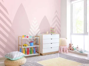 Clearance Hoge bergen, roze Kinderkamer