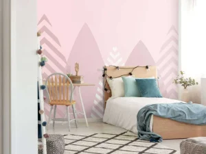 Clearance Hoge bergen, roze Kinderkamer