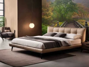 Clearance Houten brug in een Japanse tuin fotobehang Bloemen | 3d