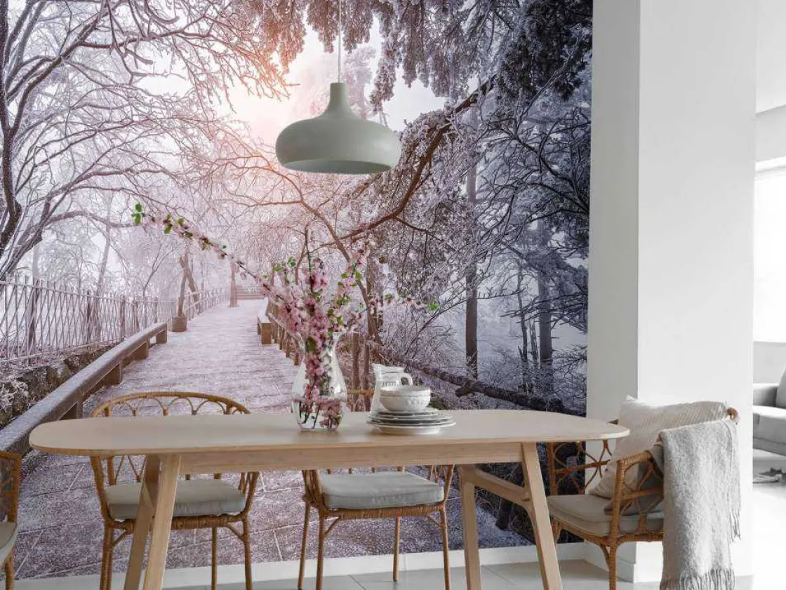 huangshan_national_park_i_3.webp Outlet Huangshan National Park in de winter fotobehang Bloemen | Architectuur