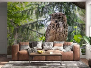 Clearance Indiase oehoe in het wild fotobehang Dieren