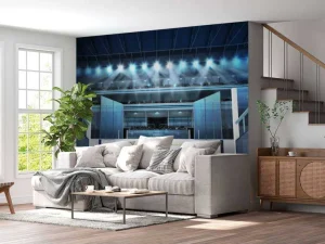 Outlet Ingang ijshockey arena fotobehang Kinderkamer | Sport
