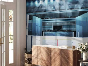 Outlet Ingang ijshockey arena fotobehang Kinderkamer | Sport