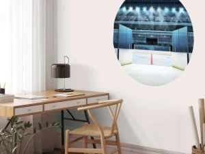 Outlet Ingang ijshockey arena fotobehang Kinderkamer | Sport