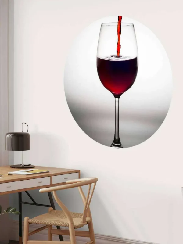 Discount Ingeschonken rode wijn fotobehang Keuken