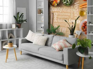 Online Ingrediënten met woorden fotobehang Keuken