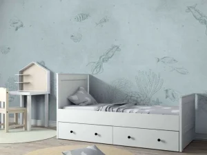 Hot Inktvissen zee blauw Kinderkamer | Dieren