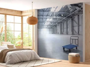 Best Interieur lege opslagplaats fotobehang Architectuur