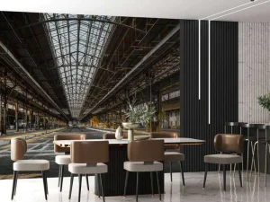 Outlet Interieur oud fabrieksgebouw fotobehang Architectuur