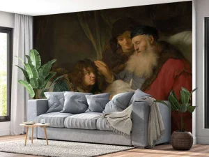 Hot Isaak zegent Jakob fotobehang Kunst & Design