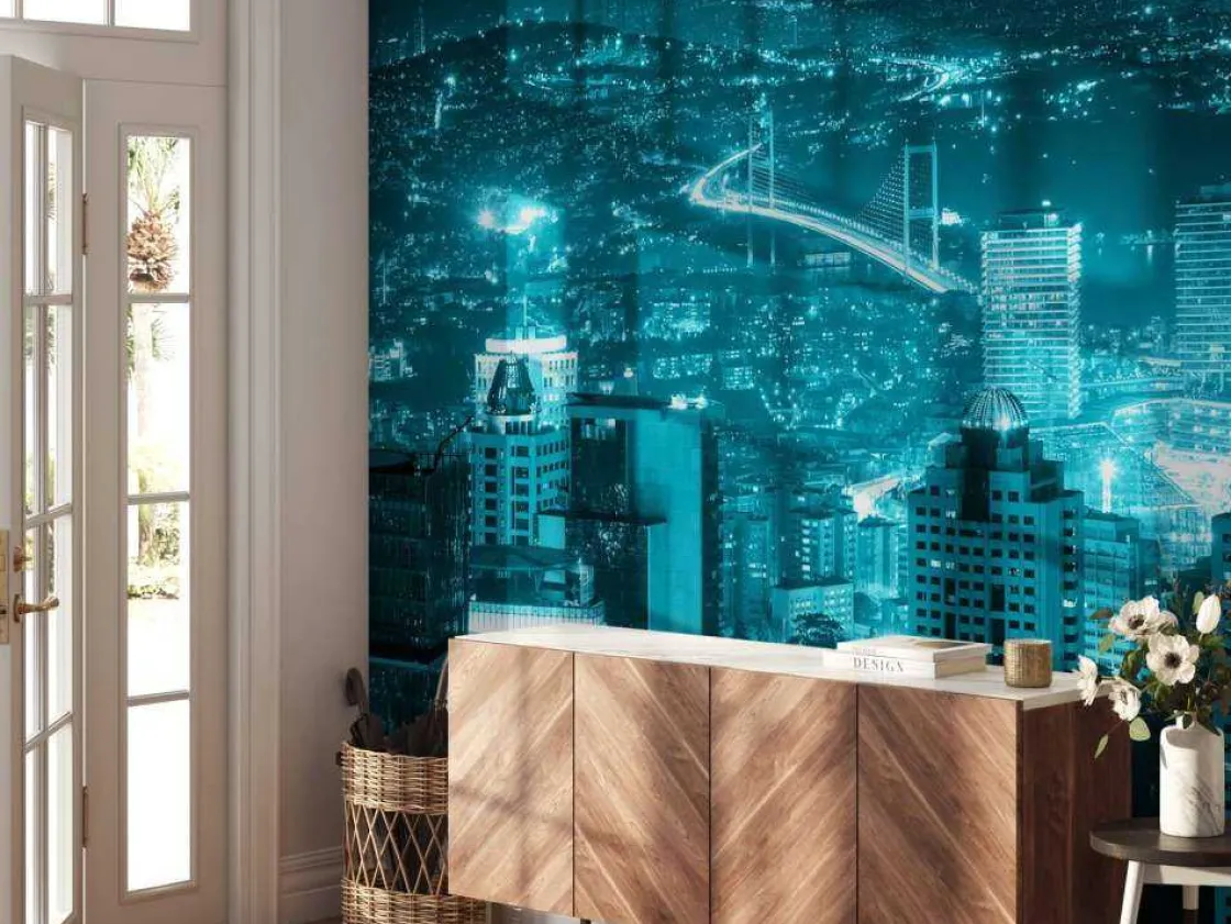 istanbul_met_een_blauw_ef_4.webp Fashion Istanbul met een blauw effect fotobehang Architectuur