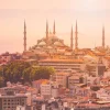 Outlet Istanbul op een warme dag fotobehang Architectuur