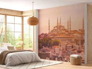Outlet Istanbul op een warme dag fotobehang Architectuur