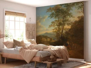 Clearance Italiaans landschap met de Ponte Lucano over de Aniene rivier fotobehang Kunst & Design
