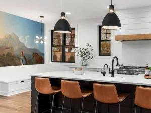 New Italiaans landschap met geitenmelkster fotobehang Kunst & Design