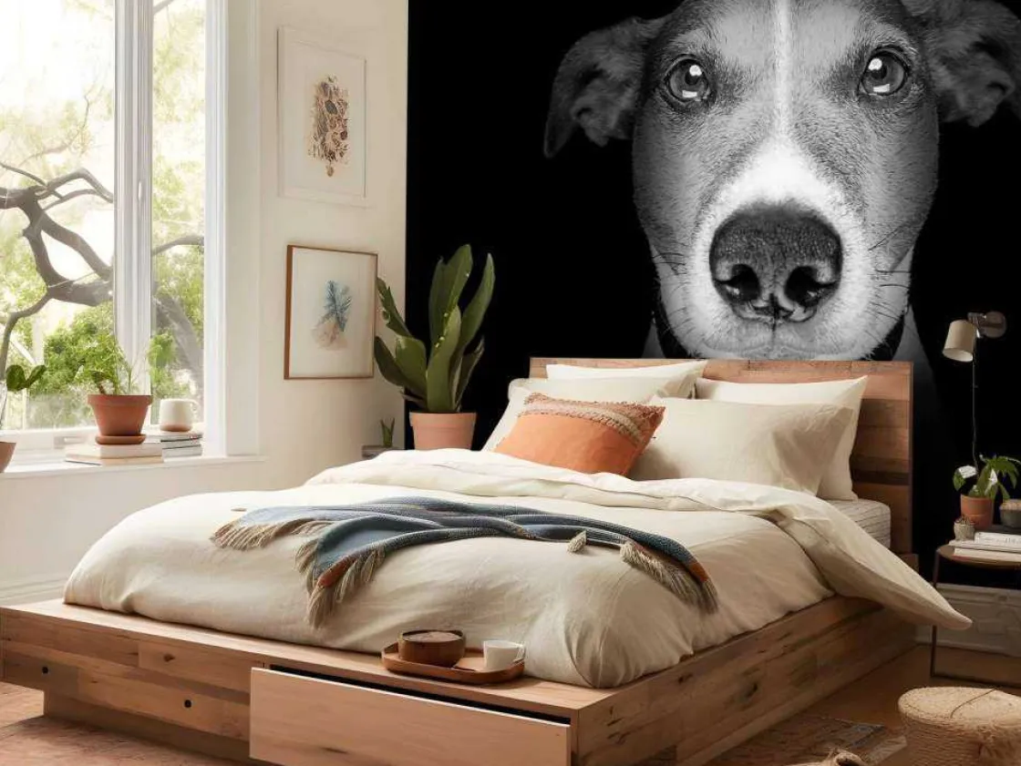 jack_russel_met_een_zwart_1.webp Online Jack Russel met een zwarte achtergrond fotobehang Tienerkamer | Dieren