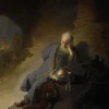 Online Jeremia treurend over de verwoesting van Jeruzalem fotobehang Kunst & Design
