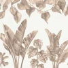 Clearance Jungle bladeren in taupe Kinderkamer