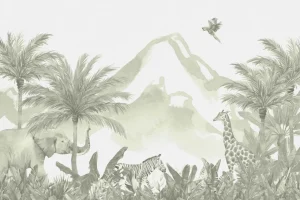 Sale Jungle dieren in groen Kinderkamer