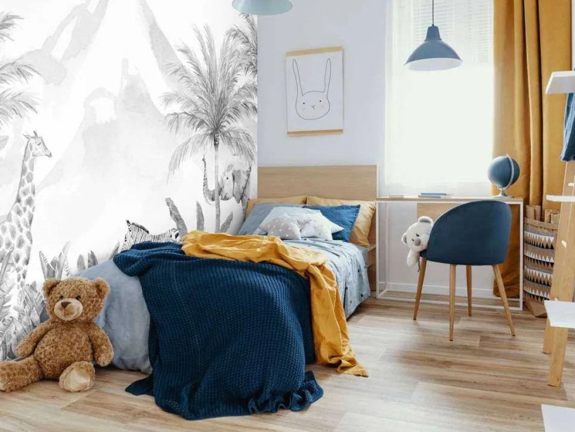 jungle_dieren_in_zwartwit_11.webp Hot Jungle dieren in zwart-wit Kinderkamer