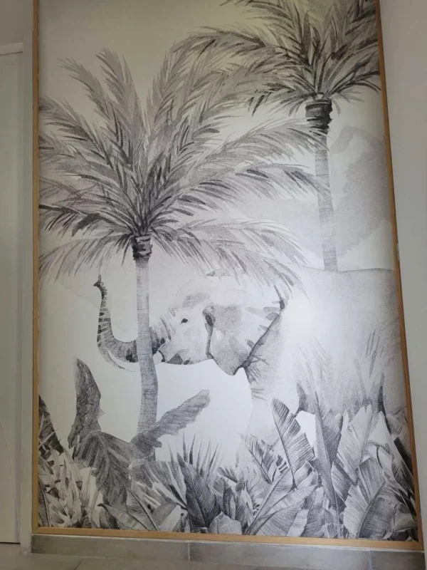 Hot Jungle dieren in zwart-wit Kinderkamer