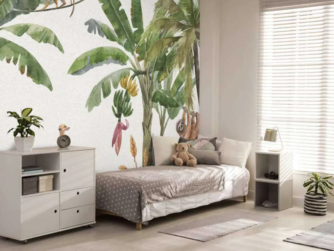 jungle_met_kleurrijke_die_5.webp Fashion Jungle met kleurrijke dieren Kinderkamer