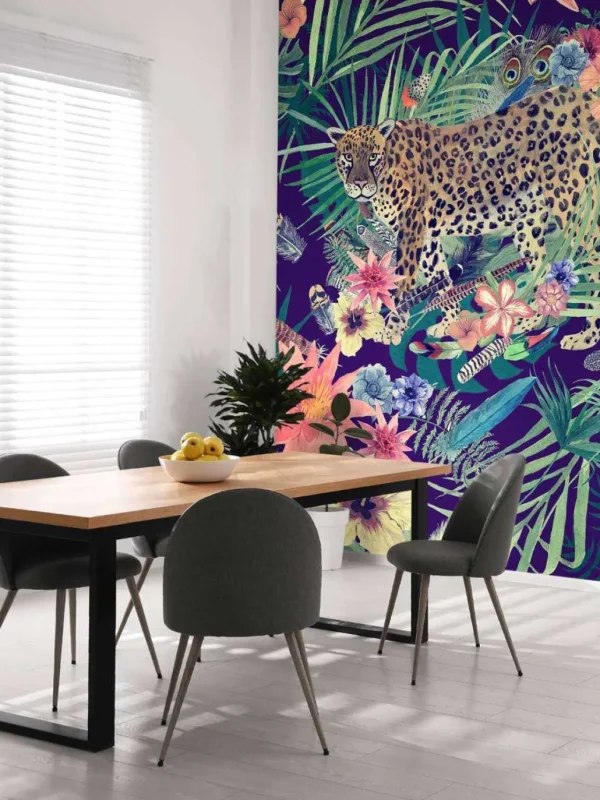 Clearance Jungle print met luipaarden fotobehang Dieren