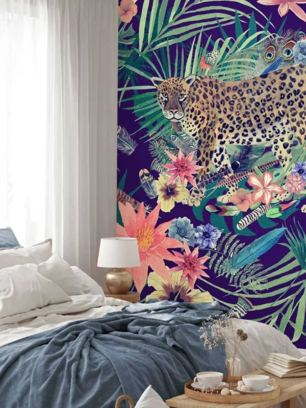 Clearance Jungle print met luipaarden fotobehang Dieren