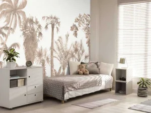 New Jungle thema in taupe Kinderkamer